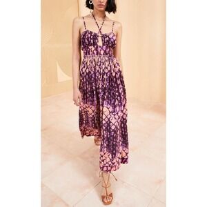 Ulla Johnson Tie Dye Print Freya Dress In Wisteria Women's Size 2
